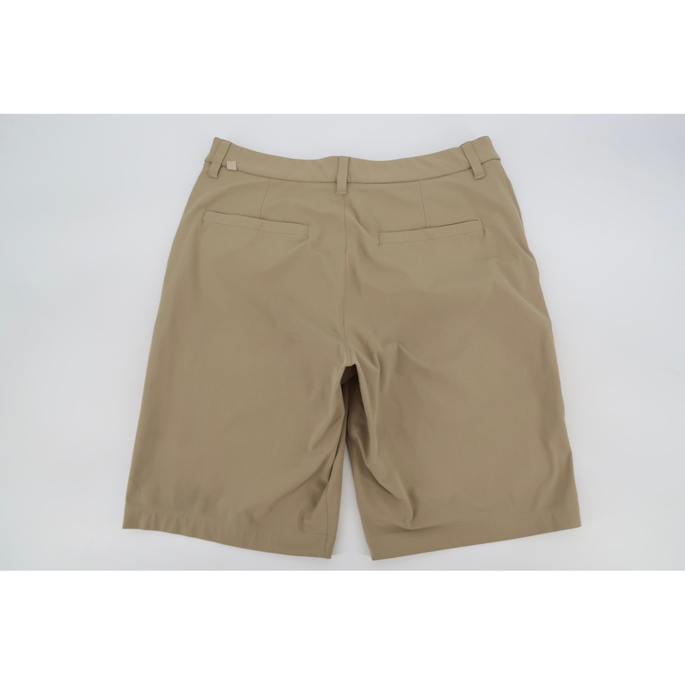 Lululemon Commission Shorts Mens 30 Khaki Tan Golf Casual Technical Stretch 9" - Picture 6 of 10